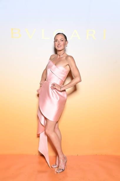 Lilly Wittgenstein attends Bulgari SS22 Accessories Collection Event on September 24, 2021 in Milan, Italy.