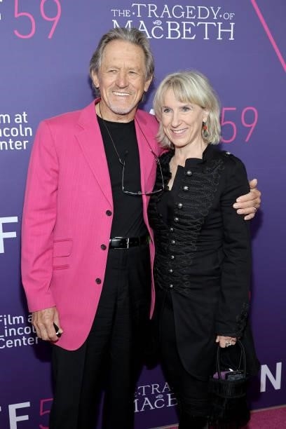 Miles Anderson and Bella Merlin attend the opening night screening of The Tragedy Of Macbeth during the 59th New York Film Festival at Alice Tully...