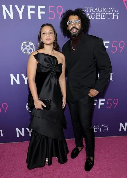 Jasmine Cephas Jones and Daveed Diggs attend the opening night screening of The Tragedy Of Macbeth during the 59th New York Film Festival at Alice...