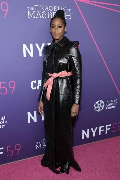 Moses Ingram attends the opening night screening of The Tragedy Of Macbeth during the 59th New York Film Festival at Alice Tully Hall, Lincoln Center...