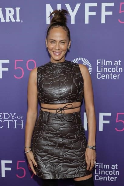 Nicole Ari Parker attends the opening night screening of The Tragedy Of Macbeth during the 59th New York Film Festival at Alice Tully Hall, Lincoln...