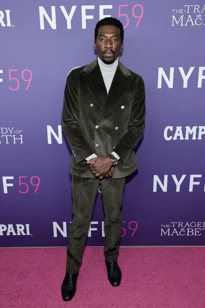 James Udom attends the opening night screening of The Tragedy Of Macbeth during the 59th New York Film Festival on September 24, 2021 in New York...