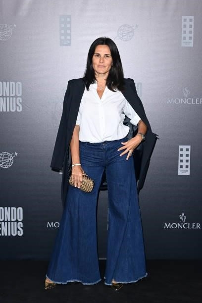 Alessandra Iglesias is seen at Moncler MondoGenius Castello Sforzesco on September 25, 2021 in Milan, Italy.
