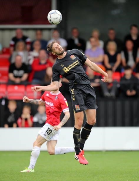 Jon Guthrie of Northampton Town in action during the Sky Bet League Two match between Salford City and Northampton Town at Peninsula Stadium on...