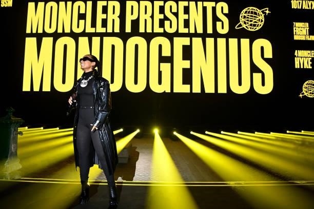 Alicia Keys performs at Moncler MondoGenius Castello Sforzesco on September 25, 2021 in Milan, Italy.