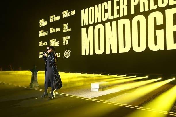 Alicia Keys performs at Moncler MondoGenius Castello Sforzesco on September 25, 2021 in Milan, Italy.