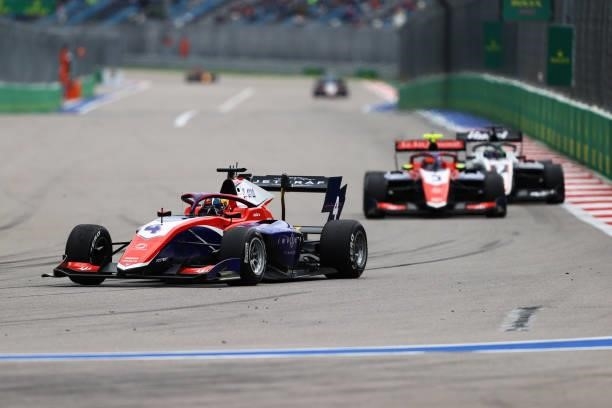 Jack Doohan of Australia and Trident drives during race 3 of Round 7:Sochi of the Formula 3 Championship at Sochi Autodrom on September 26, 2021 in...