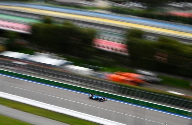 Johnathan Hoggard of Great Britain and Jenzer Motorsport drives during race 3 of Round 7:Sochi of the Formula 3 Championship at Sochi Autodrom on...