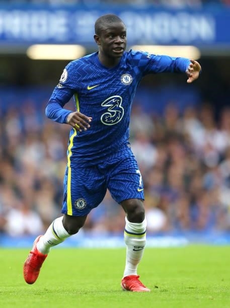 NGolo Kante of Chelsea FC during the Premier League match between Chelsea and Manchester City at Stamford Bridge on September 25, 2021 in London,...