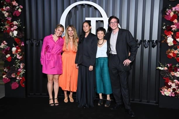 Manon Fleury, guest, Celine Pham, Jessica Yang and Robert Compagnon attend the Opening Season Gala at Opera Garnier on September 24, 2021 in Paris,...