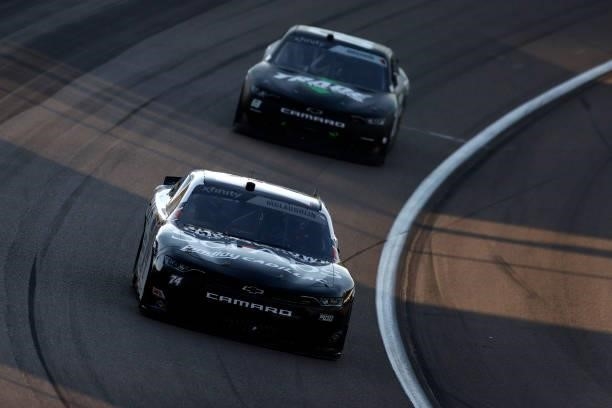 McLaughlin, driver of the SciAps Chevrolet, drives during the NASCAR Xfinity Series Alsco Uniforms 302 at Las Vegas Motor Speedway on September 25,...