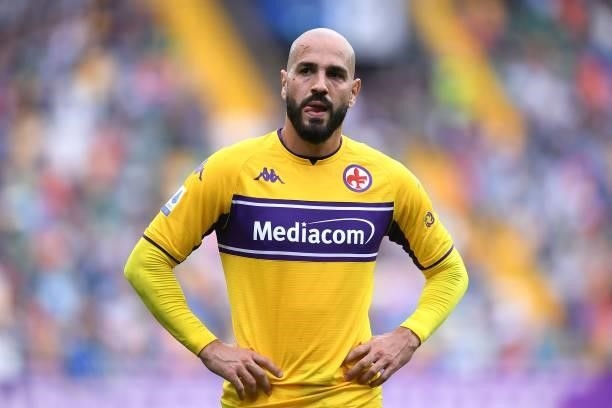 Riccardo Saponara of ACF Fiorentina looks on during the Serie A match between Udinese Calcio and ACF Fiorentina at Dacia Arena on September 26, 2021...
