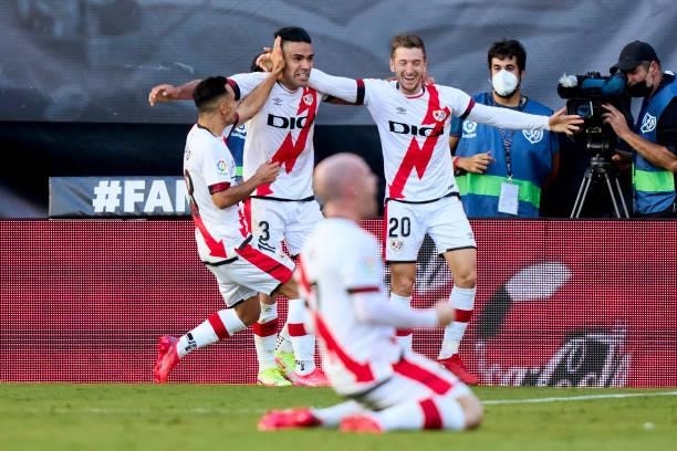 Fali of Rayo Vallecano celebrates after scoring his team's second goal during the La Liga Santander match between Rayo Vallecano and Cadiz CF