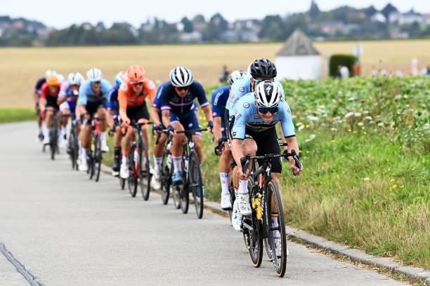 Remco Evenepoel of Belgium leads The Breakaway during the 94th UCI Road World Championships 2021 - Men Elite Road Race a 268,3km race from Antwerp to...