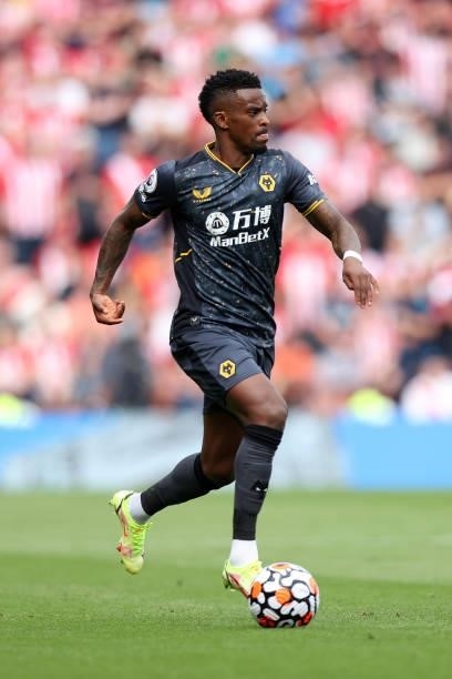 Nelson Semedo of Wolverhampton Wanderers in action during the Premier League match between Southampton and Wolverhampton Wanderers at St Mary's...