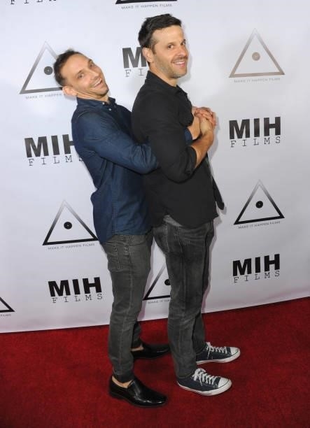 James Pippi and Micah Cohen attend the Pre-Premiere Party for "Beyond Paranormal