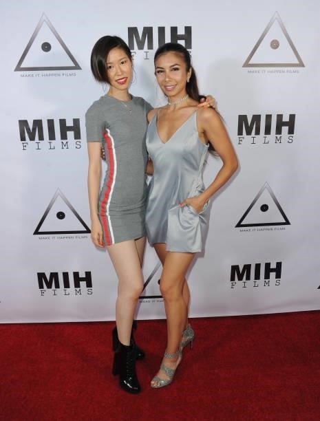 Hariko Nishida and Vanessa Bejine attend the Pre-Premiere Party for "Beyond Paranormal