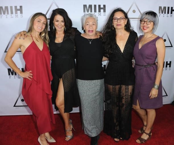 Nathalie Ospina, Patricia Rae, Miriam Jaamillo, Michelle Londono and Sage Adorno attend the Pre-Premiere Party for "Beyond Paranormal