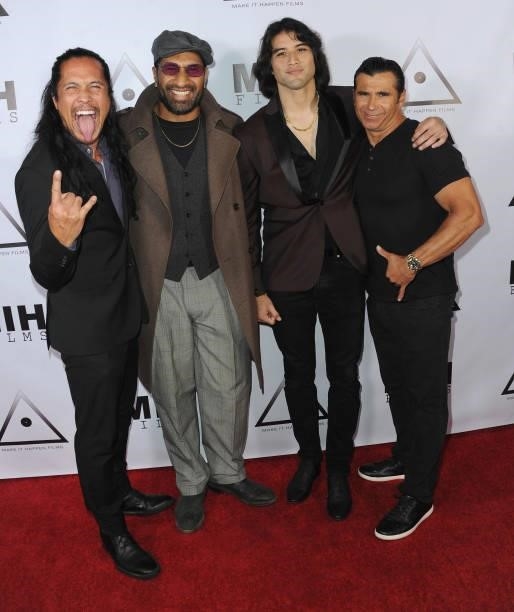 Ty Quiamboa, Sala Baker, Anthony Cruz and Tony Martinez attend the Pre-Premiere Party for "Beyond Paranormal