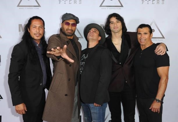 Ty Quiamboa, Sala Baker, Matteo Ribaudo, Anthony Cruz and Tony Martinez attend the Pre-Premiere Party for "Beyond Paranormal