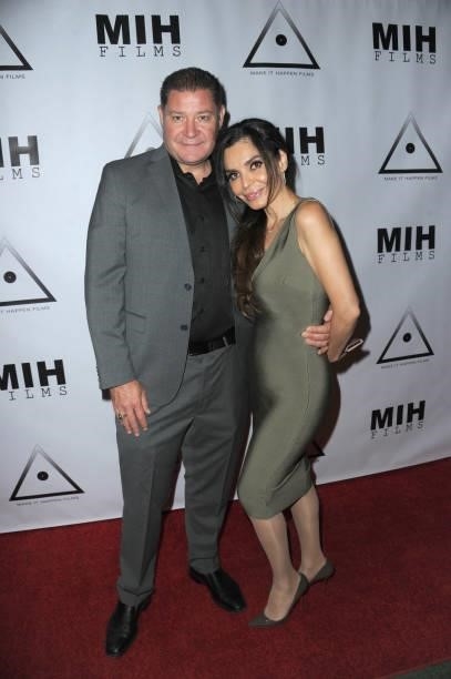 Steven Wayne and Brenda Mejia attend the Pre-Premiere Party for "Beyond Paranormal