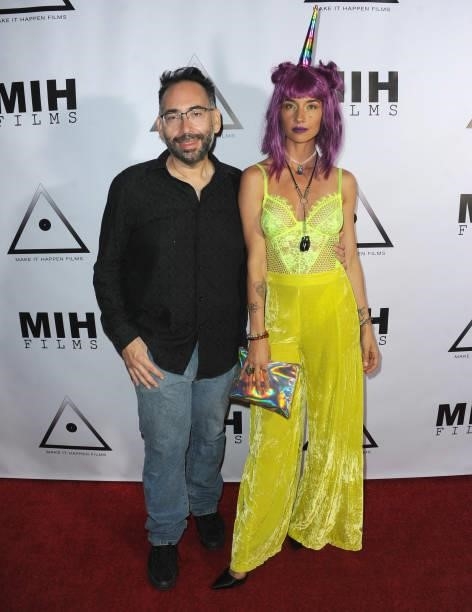 Mike Mendez and Cortney Palm attend the Pre-Premiere Party for "Beyond Paranormal