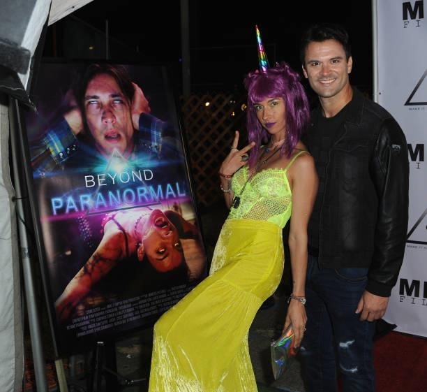 Cortney Palm and Kash Hovey attend the Pre-Premiere Party for "Beyond Paranormal