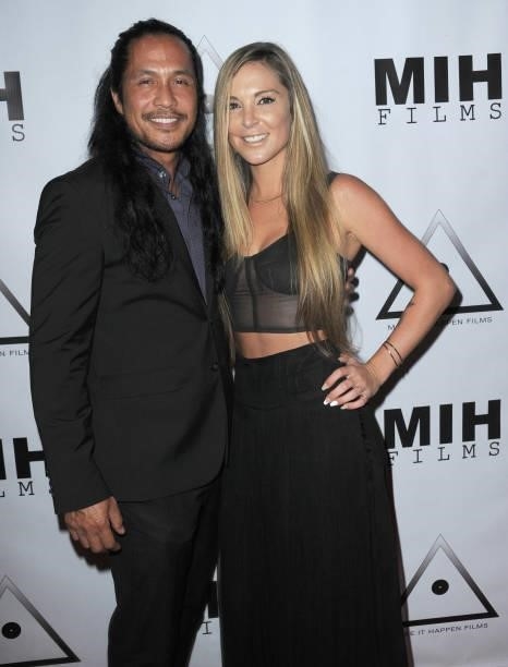 Ty Quiamboa and Lindsey Navin attend the Pre-Premiere Party for "Beyond Paranormal