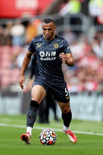 Marcal of Wolverhampton Wanderers runs with the ball during the Premier League match between Southampton and Wolverhampton Wanderers at St Mary's...