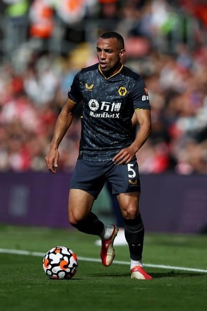 Marcal of Wolverhampton Wanderers runs with the ball during the Premier League match between Southampton and Wolverhampton Wanderers at St Mary's...