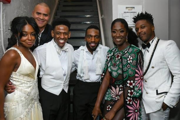 Adrienne Warren, Christopher Jackson, Jared Grimes, Daniel J. Watts, Amber Iman and Leslie Odom Jr. Attend the 74th Annual Tony Awards at Winter...