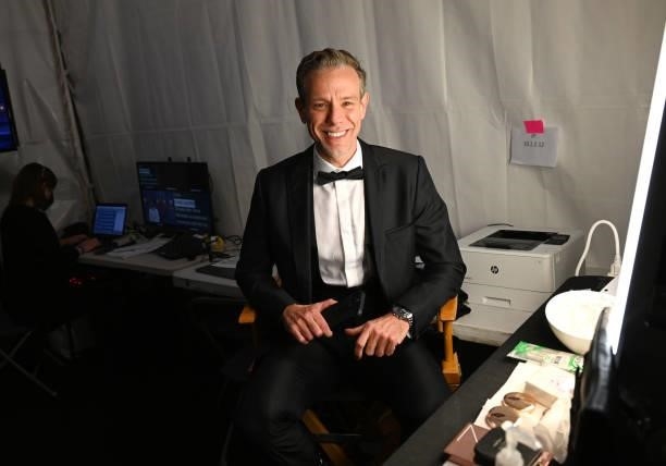 Adam Pascal attends the 74th Annual Tony Awards at Winter Garden Theatre on September 26, 2021 in New York City.