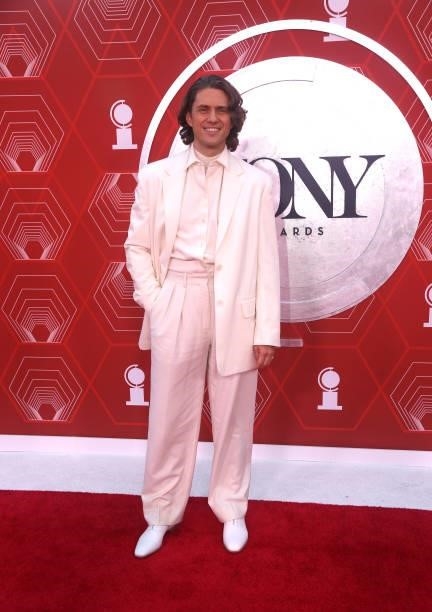 Aaron Tveit attends the 74th Annual Tony Awards at Winter Garden Theater on September 26, 2021 in New York City.