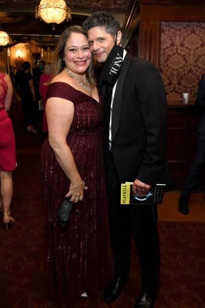 Rita Pietropinto Kitt and Tom Kitt attend the 74th Annual Tony Awards at Winter Garden Theatre on September 26, 2021 in New York City.