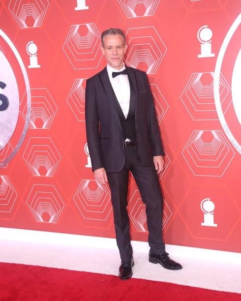 Adam Pascal attends the 74th Annual Tony Awards at Winter Garden Theater on September 26, 2021 in New York City.