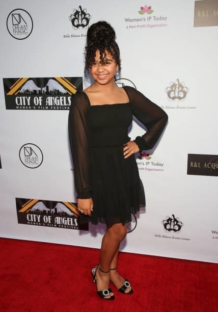 Actress Ava Otto attends the 2nd Annual City Of Angels Women's Film Festival , Closing Night Red Carpet Gala Award Ceremony at Bella Blanca Event...