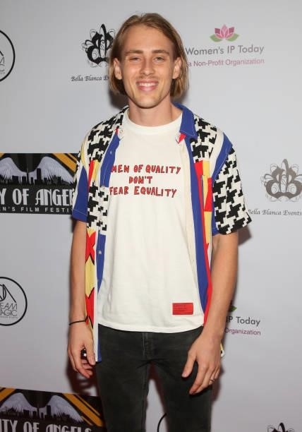 Actor Devin Brochu attends the 2nd Annual City Of Angels Women's Film Festival , Closing Night Red Carpet Gala Award Ceremony at Bella Blanca Event...