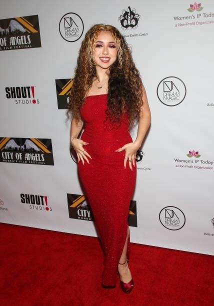 Actress Angel Juarez attends the 2nd Annual City Of Angels Women's Film Festival , Closing Night Red Carpet Gala Award Ceremony at Bella Blanca Event...