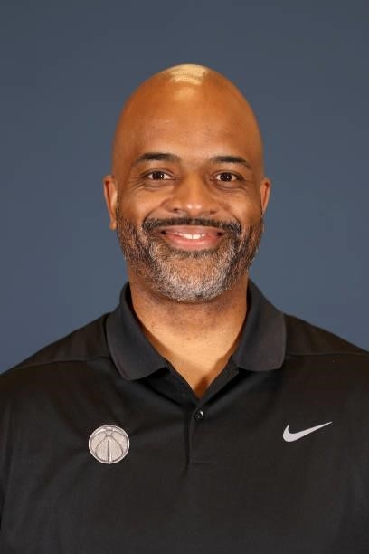 Head coach Wes Unseld Jr. Poses during media day at Entertainment & Sports Arena on September 27, 2021 in Washington, DC. NOTE TO USER: User...