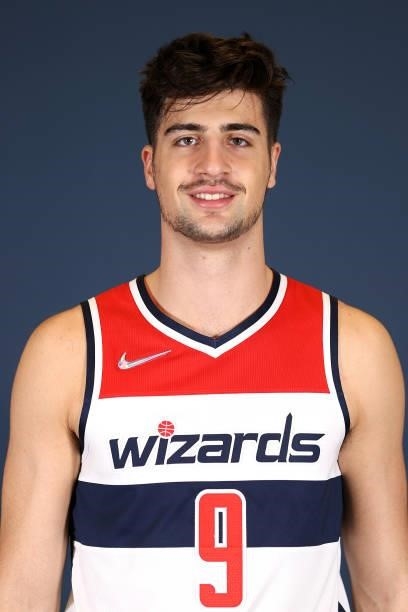 Deni Avdija of the Washington Wizards poses during media day at Entertainment & Sports Arena on September 27, 2021 in Washington, DC. NOTE TO USER:...