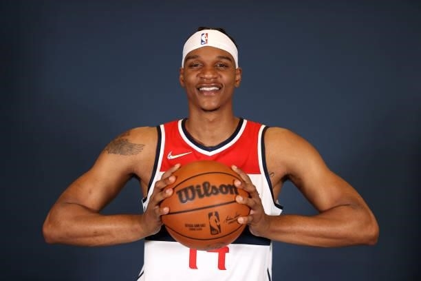 Isaiah Todd of the Washington Wizards poses during media day at Entertainment & Sports Arena on September 27, 2021 in Washington, DC. NOTE TO USER:...