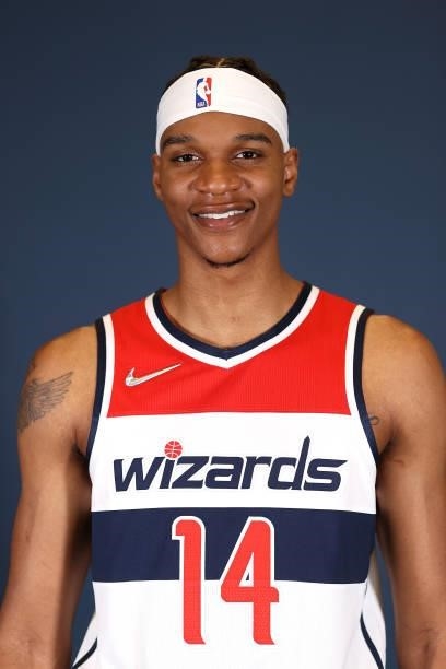 Isaiah Todd of the Washington Wizards poses during media day at Entertainment & Sports Arena on September 27, 2021 in Washington, DC. NOTE TO USER:...