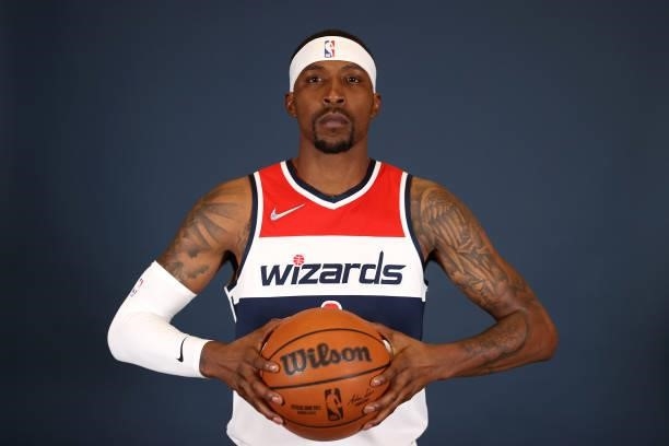 Kentavious Caldwell-Pope of the Washington Wizards poses during media day at Entertainment & Sports Arena on September 27, 2021 in Washington, DC....