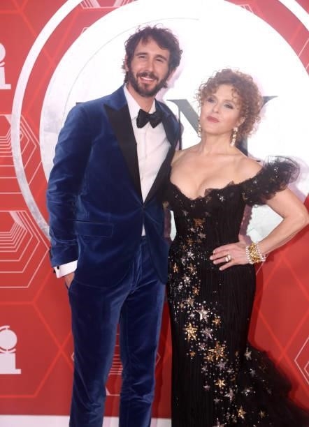 Josh Groban and Bernadette Peters attend the 74th Annual Tony Awards at Winter Garden Theater on September 26, 2021 in New York City.