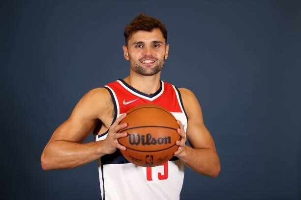 Raul Neto of the Washington Wizards poses during media day at Entertainment & Sports Arena on September 27, 2021 in Washington, DC. NOTE TO USER:...