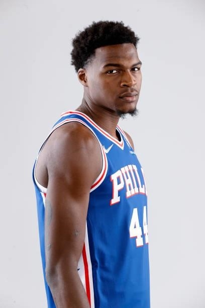 Paul Reed of the Philadelphia 76ers stands for a portrait during Philadelphia 76ers Media Day held at Philadelphia 76ers Training Complex on...