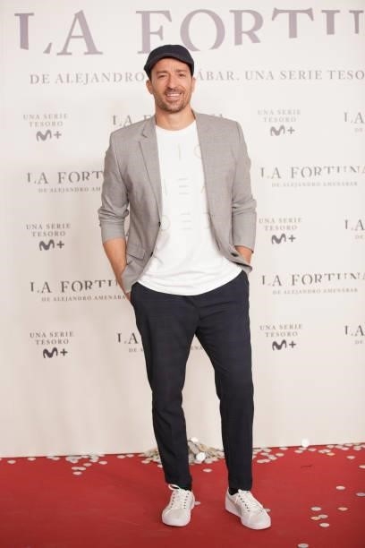 Pablo Puyol attends the photocall of 'La Fortuna' premiere at Hotel VP Plaza España Design on September 28, 2021 in Madrid, Spain. 'La Fortuna' is a...