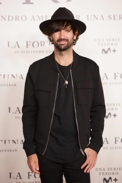 David Otero attends the photocall of 'La Fortuna' premiere at Hotel VP Plaza España Design on September 28, 2021 in Madrid, Spain. 'La Fortuna' is a...
