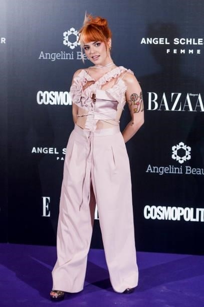 Alba Reche attends 'Femme Magique' presentation at El Casino on September 28, 2021 in Madrid, Spain.