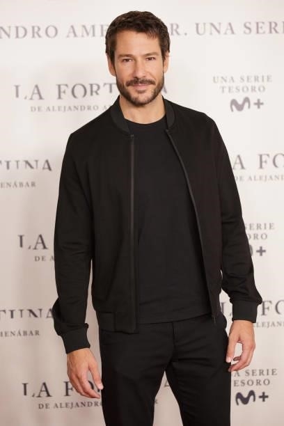 Alejandro Albarracin attends the photocall of 'La Fortuna' premiere at Hotel VP Plaza España Design on September 28, 2021 in Madrid, Spain. 'La...